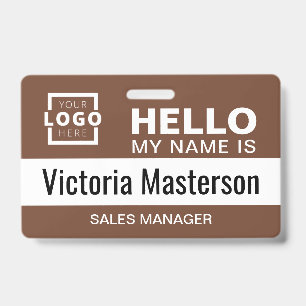 Hello My Name Is - Custom Business Employee Name ID Badge