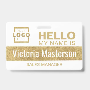 Hello My Name Is - Custom Business Employee Name ID Badge