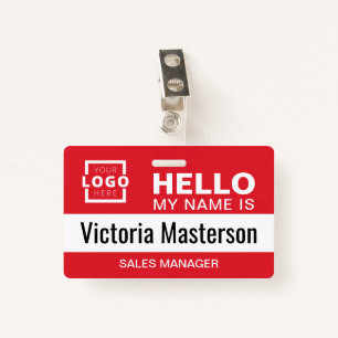 Hello My Name Is - Custom Business Employee Name ID Badge