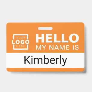 Hello My Name Is - Custom Business Employee Name ID Badge