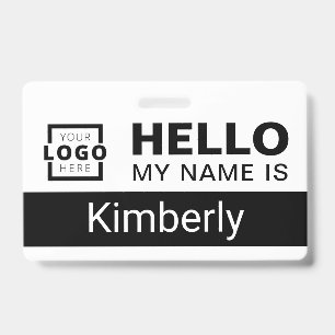 Hello My Name Is - Custom Business Employee Name ID Badge
