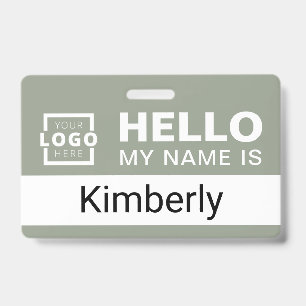 Hello My Name Is - Custom Business Employee Name ID Badge