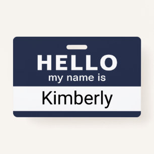 Hello My Name Is - Custom Business Employee Name ID Badge