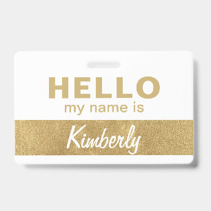 Hello My Name Is - Custom Script Employee Name ID Badge
