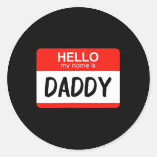 Hello My Name is Daddy Fun Name Tag Costume