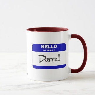 Hello My Name Is Darrell (Blue) Mug