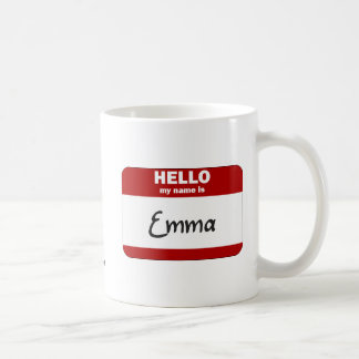 Hello My Name Is Emma (Red) Coffee Mug