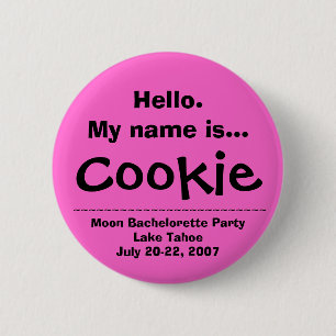 Hello.My name is Ginger 6 Cm Round Badge