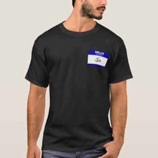 Hello My Name Is Joe (Blue) T-Shirt