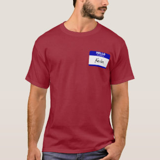 Hello My Name Is Kevin (Blue) T-Shirt
