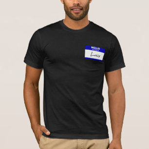 Hello My Name Is Lucy (Blue) T-Shirt