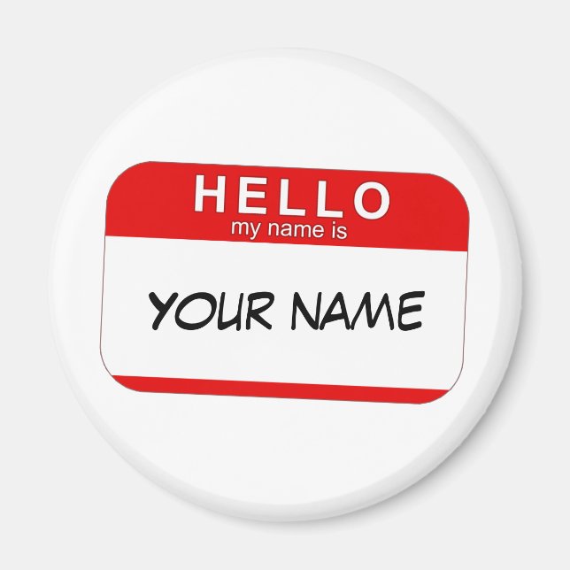 Hello My Name is Magnet (Front)