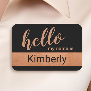 Hello My Name Is - Modern Calligraphy Custom Name Tag