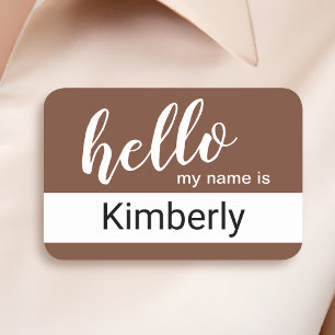 Hello My Name Is - Modern Calligraphy Custom Tag