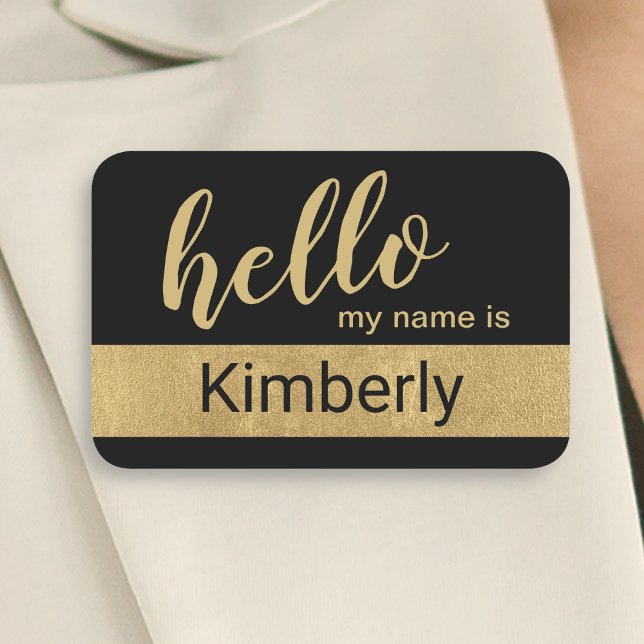 Hello My Name Is - Modern Calligraphy Custom Tag (Creator Uploaded)