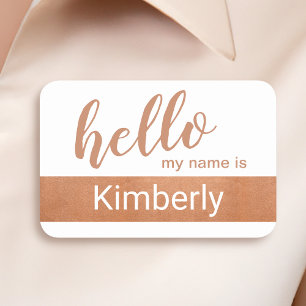 Hello My Name Is - Modern Calligraphy Custom Tag