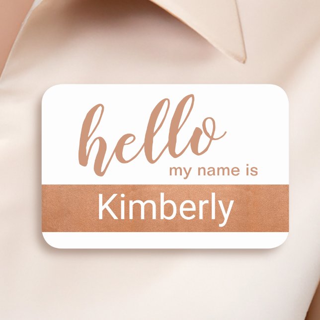 Hello My Name Is - Modern Calligraphy Custom Tag (Creator Uploaded)