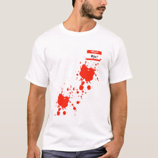 "Hello My Name Is" Name Tag Halloween Costume T-Shirt