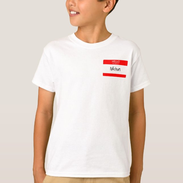 Hello My Name Is Niichan t-shirt (Front)