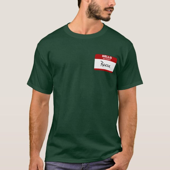Hello My Name Is Reese (Red) T-Shirt (Front)