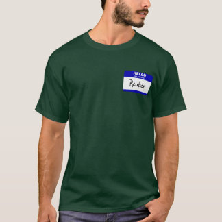 Hello My Name Is Reuben (Blue) T-Shirt