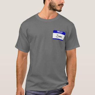 Hello My Name Is Sam (Blue) T-Shirt