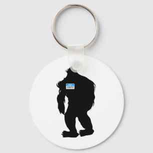Hello-My Name Is Sasquatch Key Ring