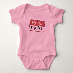 Hello my name is squirt T-shirt Baby Bodysuit