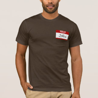 Hello My Name Is Steve (Red) T-Shirt
