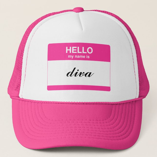 Hello, My Name is Tag Trucker Hat (Front)