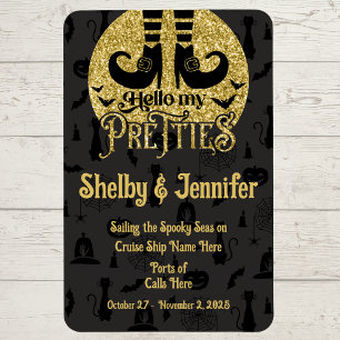 Hello My Pretties Halloween Cruise Door Magnet