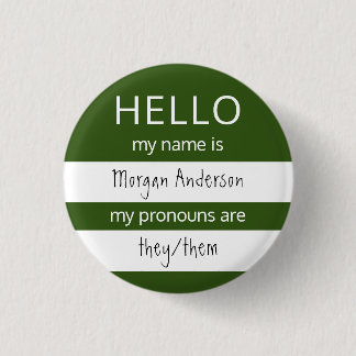 HELLO Name and Pronouns Badge