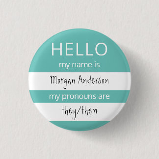 HELLO Name and Pronouns Badge