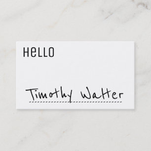 Hello Name Card