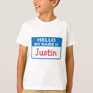 Hello Name Tag T-Shirt