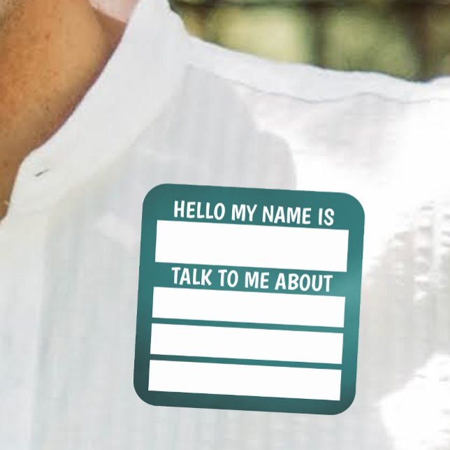 Hello Name Tag Talk to me About (Creator Uploaded)