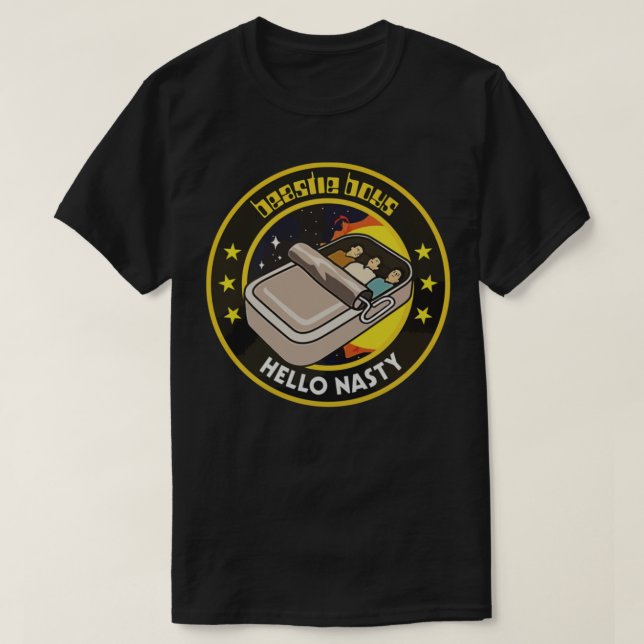 Hello Nasty The Beastie Rap Rock Sardine Boys Clas T-Shirt (Design Front)