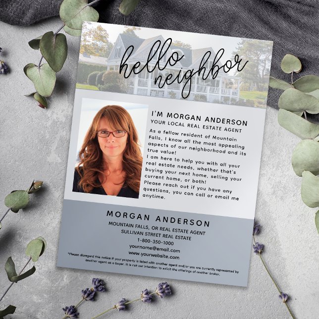 Hello Neighbour Real Estate Marketing Introduction Flyer (Creator Uploaded)