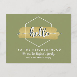 Hello new Neighbour Card Family Introduction