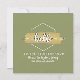 Hello new Neighbour Card Family Introduction