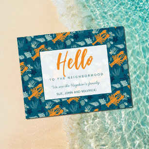 Hello New Neighbour Card Family Introduction Car