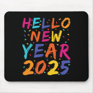 Hello New Year 2025 Family Matching Celebration Pa Mouse Mat