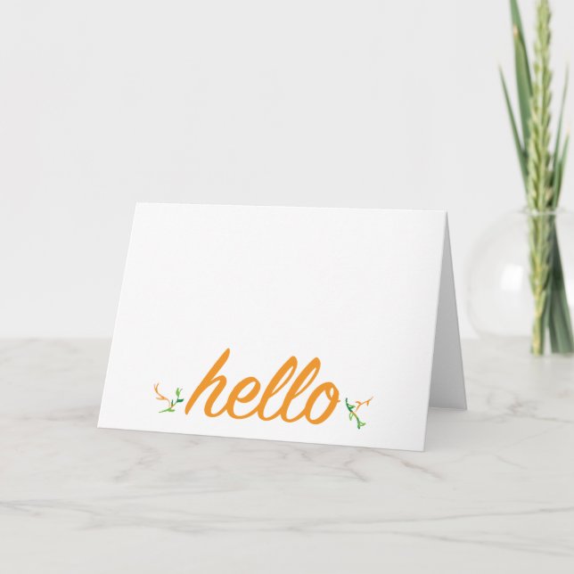 Hello Notecard (Front)