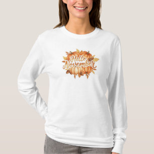 Hello November - Cozy Fall Design T-Shirt