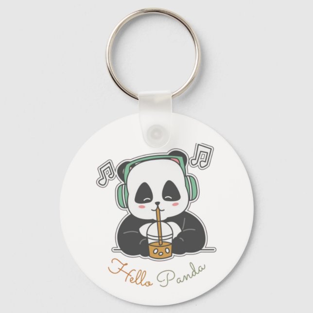 Hello panda key ring (Back)