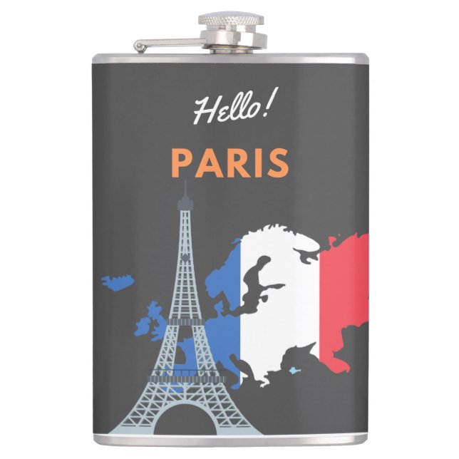 Hello Paris Flask (Front)