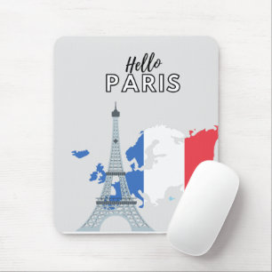 Hello Paris   Mouse Mat