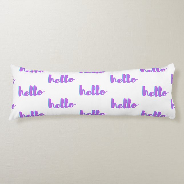 Hello Pastel Reversible Body Pillow (Front)