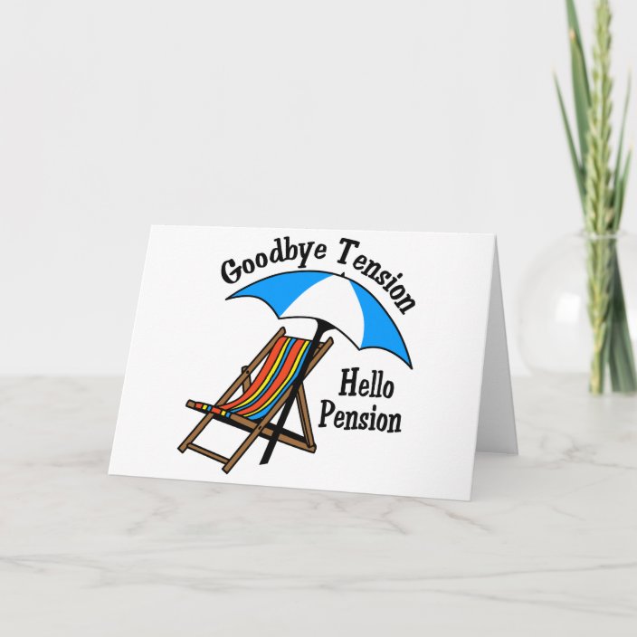 Hello Pension Card | Zazzle.co.uk