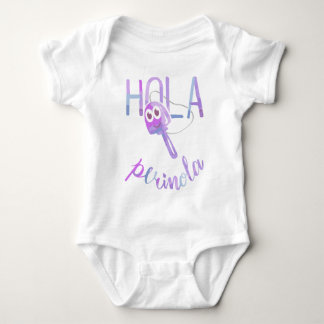 Hello Perinola Phrases of Venezuela Purpura Baby Bodysuit